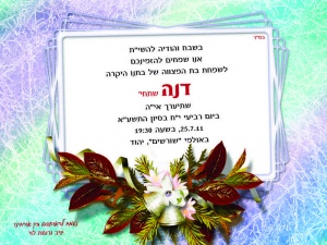 הזמנה (312)-01